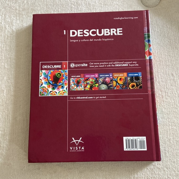 Descubre 1 - vista higher learning - Hardcover Spanish text book 2017 edition - Picture 3 of 3